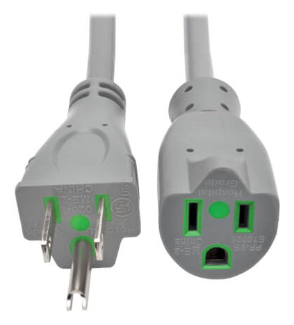 Eaton P022-015-GY-HG power cable Gray 179.9" (4.57 m) NEMA 5-15PHG NEMA 5-15R