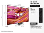 Samsung QN90F QN75QN90FAF 75" 4K Ultra HD Smart TV Wi-Fi Black
