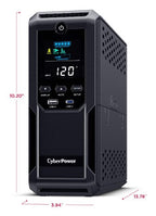 CyberPower LCD BRG1500AVRLCD2 uninterruptible power supply (UPS) Line-Interactive 1.5 kVA 900 W 12 AC outlet(s)
