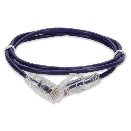 AddOn Networks ADD-7FSLCAT6A-PE networking cable Purple 83.9" (2.13 m) Cat6a U/UTP (UTP)