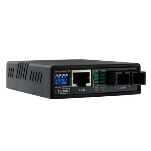 StarTech.com MCM110SC2 network media converter 100 Mbit/s 1310 nm Multi-mode Black