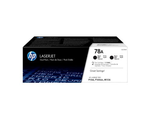 CE278AD (78A) Toner black, 2.1K pages, Pack qty 2