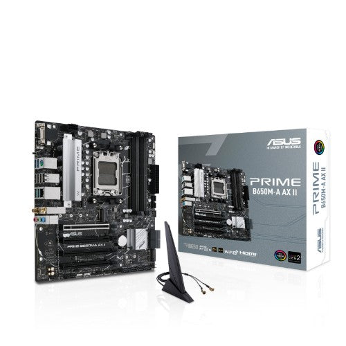 ASUS PRIME B650M-A AX II motherboard AMD B650 Socket AM5 micro ATX