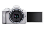 Canon EOS R50 Mirrorless Camera with 18-45mm Lens MILC 24.2 MP CMOS 6000 x 4000 pixels White