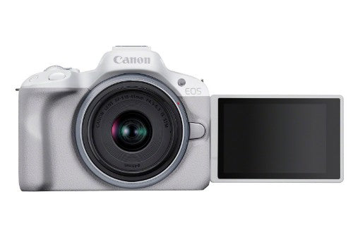 Canon EOS R50 Mirrorless Camera with 18-45mm Lens MILC 24.2 MP CMOS 6000 x 4000 pixels White