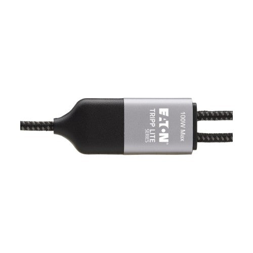 Tripp Lite U420P-2X6-100W USB cable USB 2.0 70.9" (1.8 m) USB C 2 x USB C Black, Gray