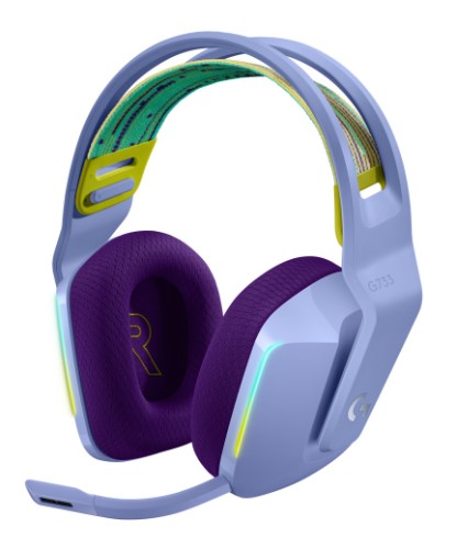 Logitech G 981-000889 headphones/headset Wireless Head-band Gaming Bluetooth Lilac