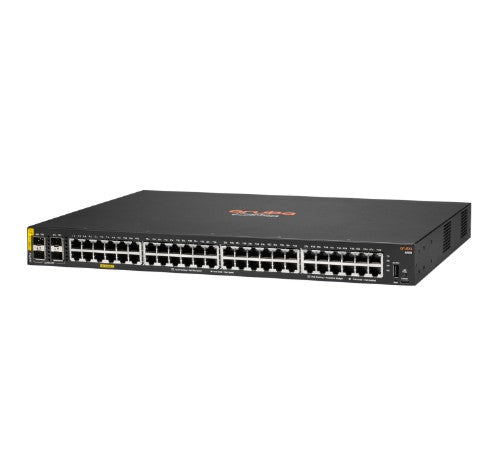 HPE Aruba Networking Aruba 6100 48G Class4 PoE 4SFP+ 370W Managed L3 Gigabit Ethernet (10/100/1000) Power over Ethernet (PoE) 1U Black