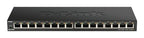 D-Link DGS-1016S network switch Unmanaged Gigabit Ethernet (10/100/1000) Black