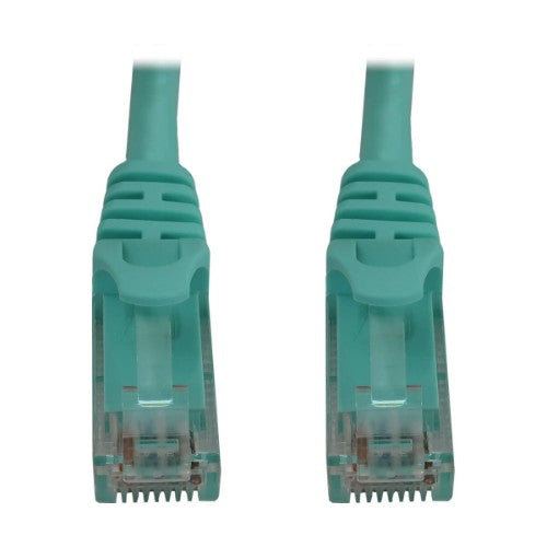 Tripp Lite N261-001-AQ networking cable Aqua color 11.8" (0.3 m) Cat6a U/UTP (UTP)