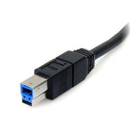 StarTech.com USB3SAB10BK USB cable 120.1" (3.05 m) USB A USB B Black