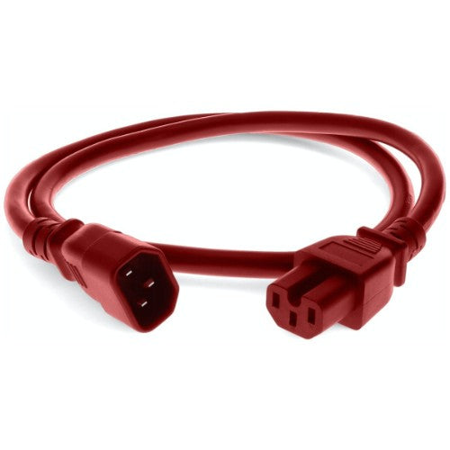 AddOn Networks ADD-C142C1514AWG1FTRD power cable Red 11.8" (0.3 m) C15 coupler C14 coupler