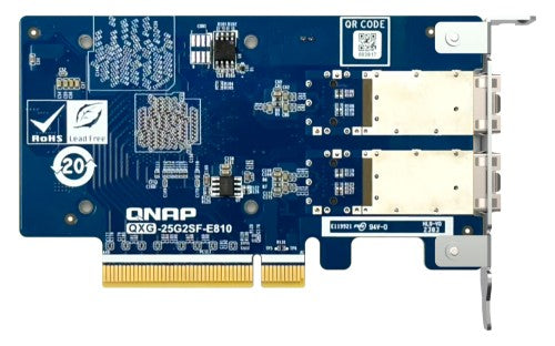 QNAP QXG-25G2SF-E810 network card Internal Fiber 25000 Mbit/s