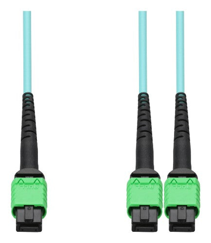 AddOn Networks MFP7E20-N005-AO InfiniBand/fibre optic cable 196.9" (5 m) MPO 2x MPO MMF Aqua color, Green