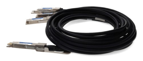 AddOn Networks QDD-4QSFP56-400-CU1-5M-AO InfiniBand/fibre optic cable 59.1" (1.5 m) QSFP-DD 4x QSFP56 DAC Black, Stainless steel