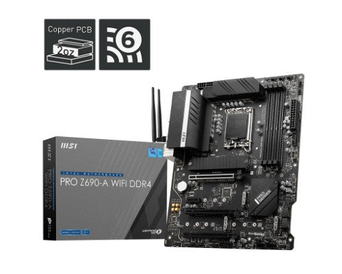 MSI PRO Z690-A WIFI DDR4 motherboard Intel Z690 LGA 1700 ATX