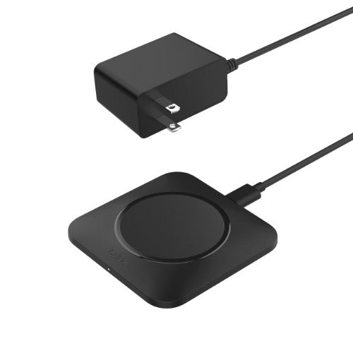 Belkin BoostCharge Pro Headphones, Smartphone Black USB Wireless charging Fast charging Indoor