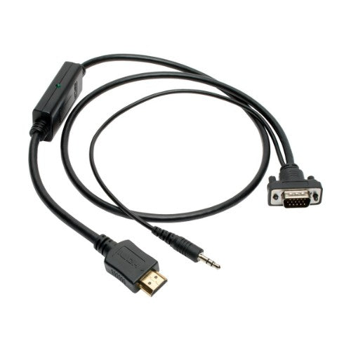 Tripp Lite P566-003-VGA-A video cable adapter 35.4" (0.9 m) HDMI HD15 + 3.5 mm Black
