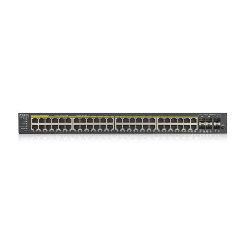 Zyxel GS1920-48HPV2 network switch Managed Gigabit Ethernet (10/100/1000) Power over Ethernet (PoE) Black