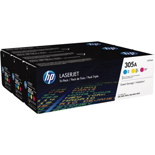 CF370AM (305A) Toner MultiPack, 2.6K pages, Pack qty 3