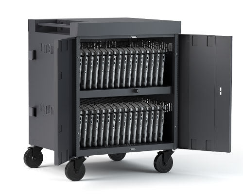 Bretford TVC32PAC-CK portable device management cart/cabinet Charcoal