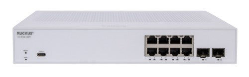 RUCKUS Networks ICX8100-C08PF-X network switch Managed Gigabit Ethernet (10/100/1000) Power over Ethernet (PoE) 1U White