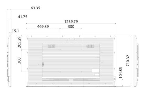 Hisense 55DM66D signage display Digital A-board 55" Wi-Fi 500 cd/m² Full HD Black Android 11 24/7