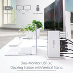 StarTech.com USB3SDOCKDD laptop dock/port replicator Wired USB 3.2 Gen 1 (3.1 Gen 1) Type-B Black, Silver