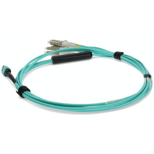 AddOn Networks ADD-MPO-4LC0-5M5OM4LZ fiber optic cable 78.7" (2 m) 8x LC LOMM OM4 Aqua color