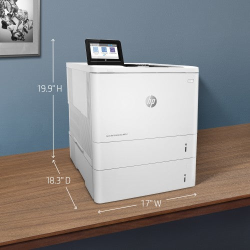 HP LaserJet Enterprise M612x Wireless Black and white Printer, Duplex