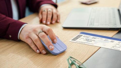 Logitech Mobi Fold mouse Travel Ambidextrous RF Wireless + Bluetooth Optical 4000 DPI