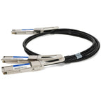 AddOn Networks CAB-D-2Q-200G-2M-AO InfiniBand/fibre optic cable 78.7" (2 m) QSFP-DD 2x QSFP28 Black, Metallic