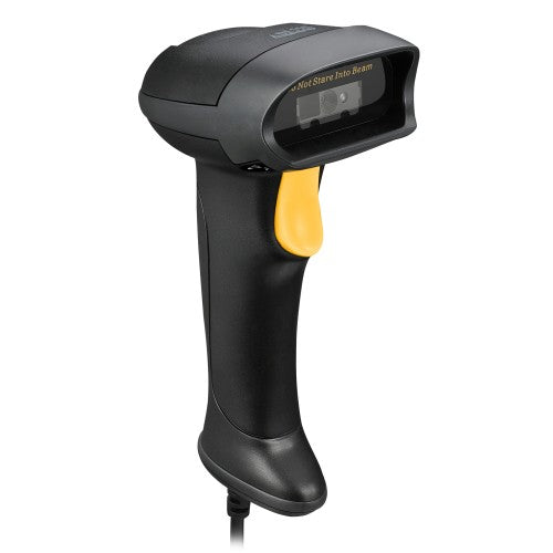 Adesso NuScan 2500TU Handheld bar code reader 1D/2D CMOS Black, Yellow