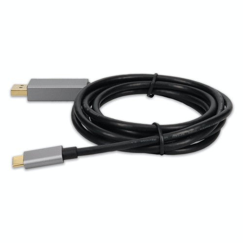 AddOn Networks USBC2DPMMAL-AA video cable adapter 7.87" (0.2 m) USB Type-C DisplayPort Black