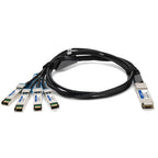 AddOn Networks ADD-Q28ARS28MX-P1-5M InfiniBand/fibre optic cable 59.1" (1.5 m) QSFP28 4xSFP28 Black