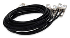 AddOn Networks Q400G-4Q56G-PDAC3M-J-AO InfiniBand/fibre optic cable 118.1" (3 m) QSFP-DD QSFP56 Twinax Black