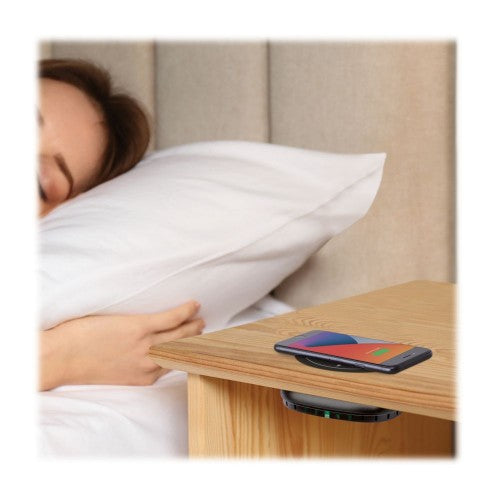 Eaton U280-Q01FL-UD mobile device charger Smartphone Black AC Wireless charging Indoor