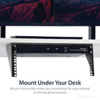 StarTech.com RK419WALLV rack cabinet 4U Wall mounted rack Black