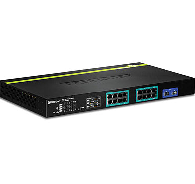 Trendnet TPE-1620WS network switch Managed L2 Gigabit Ethernet (10/100/1000) Power over Ethernet (PoE) 1U Black - Buy IT Solutions