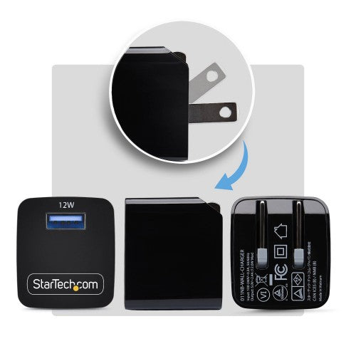 StarTech.com 011NB-WALL-CHARGER mobile device charger Universal Black AC Indoor