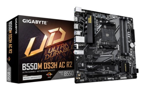 GIGABYTE B550M DS3H AC R2 motherboard AMD B550 Socket AM4 micro ATX