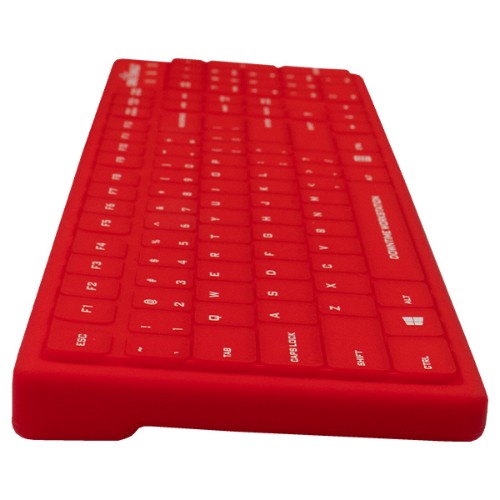 Seal Shield Seal Silk Pro keyboard Industrial USB QWERTY US English Red