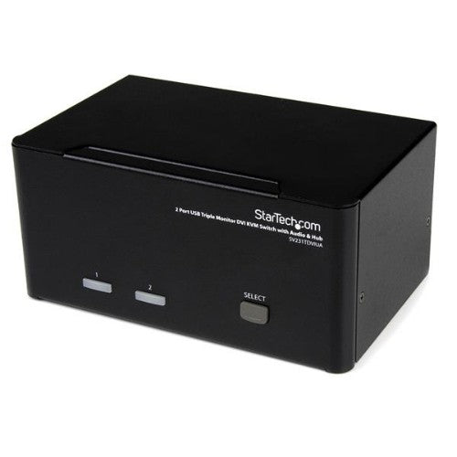 StarTech.com SV231TDVIUA KVM switch Black