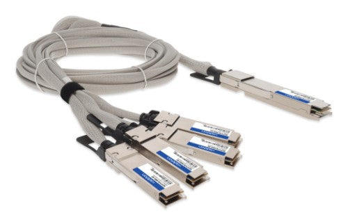 AddOn Networks MCP7Y70-H002-AO InfiniBand/fibre optic cable 78.7" (2 m) OSFP 4x QSFP56 DAC Gray, Silver