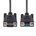 StarTech.com 9FMNM-3M-RS232-CABLE serial cable Black 118.1" (3 m) DB-9