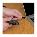 Tripp Lite U444-06N-H4UB-C USB graphics adapter Black