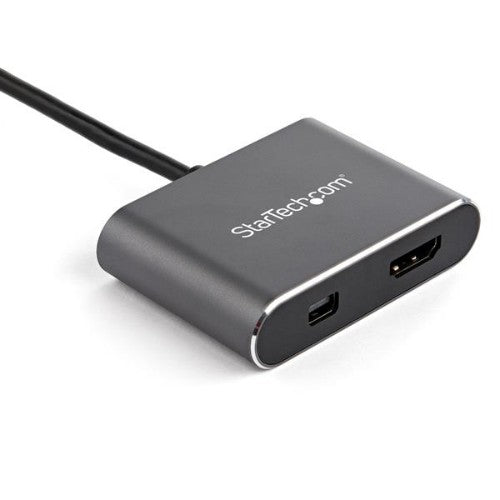 StarTech.com CDP2HDMDP USB graphics adapter 3840 x 2160 pixels Black, Gray
