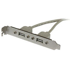 StarTech.com USBPLATE cable gender changer 2 x IDC 2 x USB A Silver