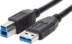 Targus 1m USB 3.0 USB cable USB 3.2 Gen 1 (3.1 Gen 1) 39.4" (1 m) USB A USB B Black