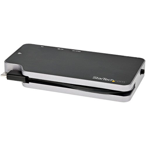 StarTech.com CDP2HVGUASPD laptop dock/port replicator Wired USB 3.2 Gen 2 (3.1 Gen 2) Type-C Black, Gray
